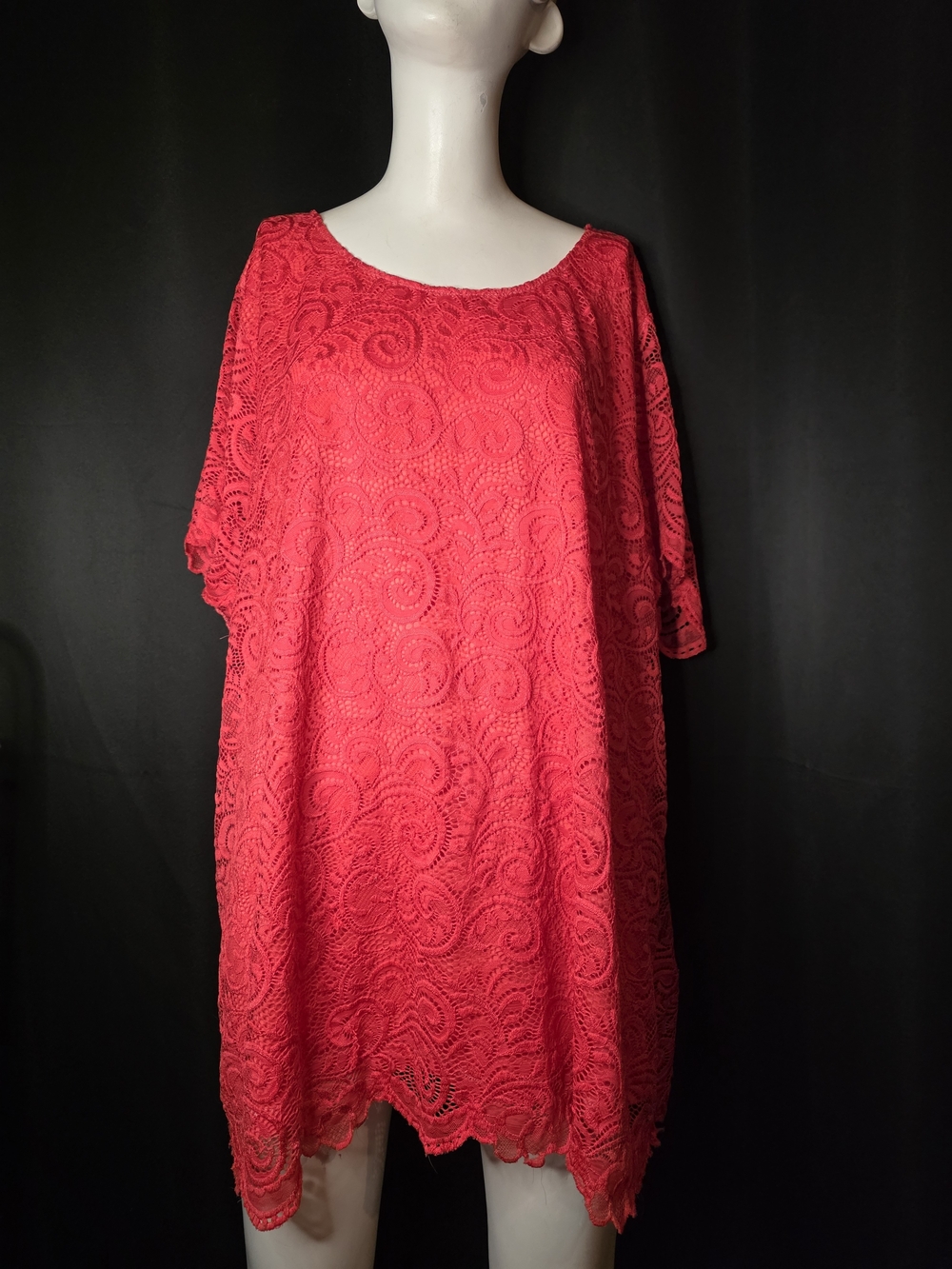 Jessica London 26/28 Coral Lace Top